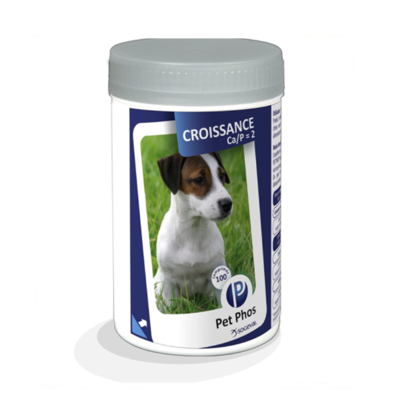 PETPHOS CROISSANCE CHIEN Ca/P=2 100 COMPRIMÉS – Zanimax.tn