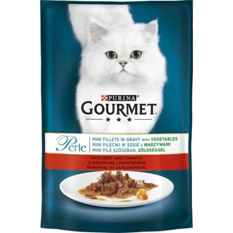 GOURMET PERLE - POCHON POUR CHAT ADULTE 85 GR