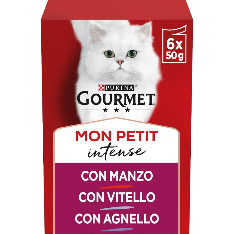 GOURMET MON PETIT INTENSE POCHON AU BOEUF 6*50GR