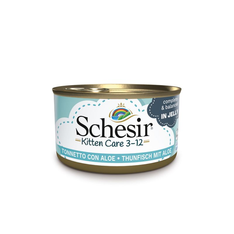 SCHESIR - BOITE GELLE AU THON POUR CHATON 85GR