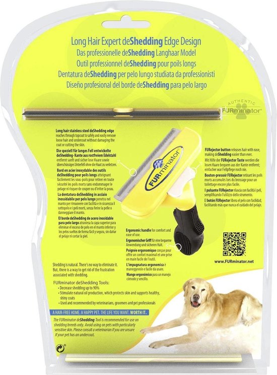 FURMINATOR - BROSSE POUR CHIENS ET CHATS POILS LONGS