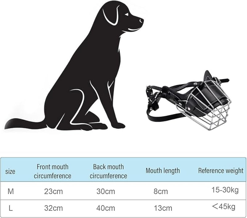 MUSELIERE GRILLAGE POUR GRAND CHIEN
