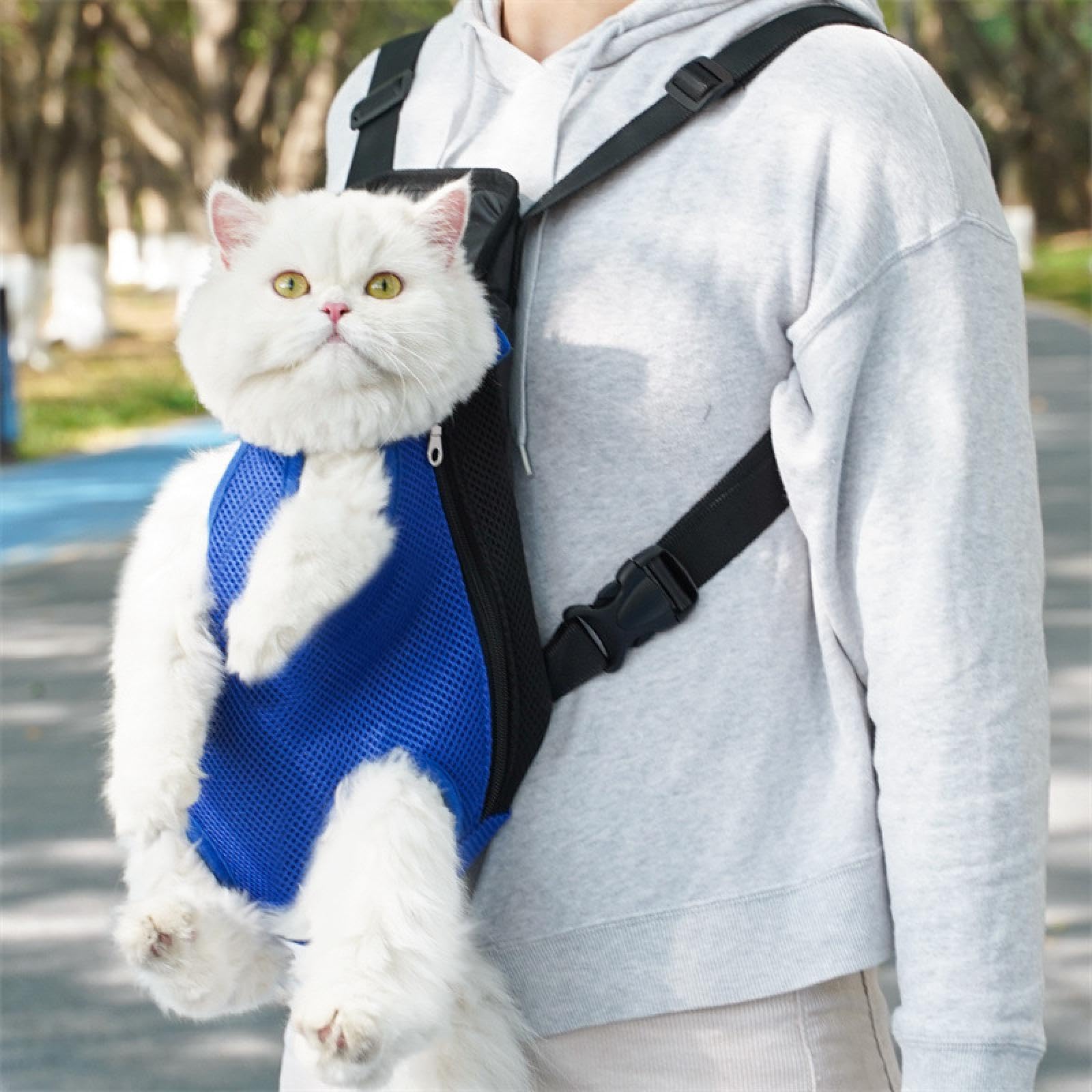 SAC A DOS KANGOUROU POUR CHIEN & CHAT EN BLEU