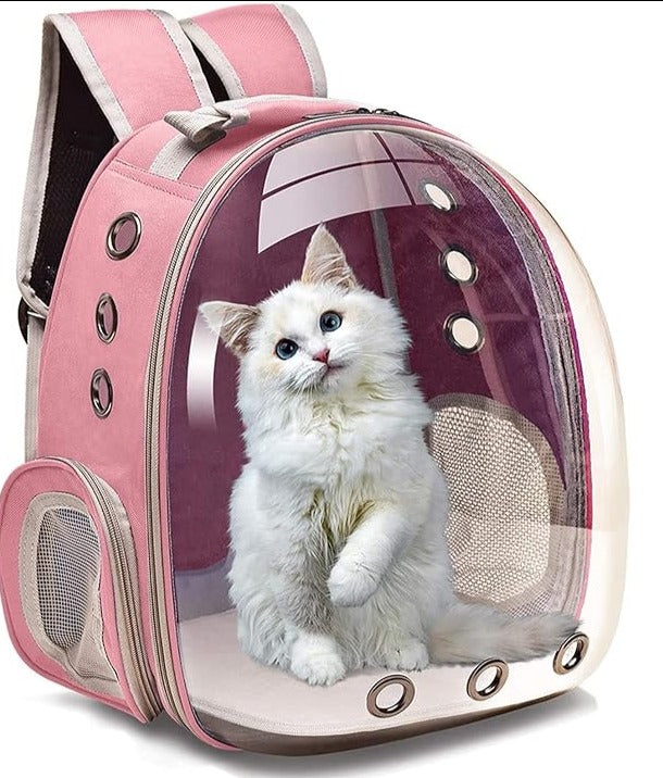 SAC À DOS POUR MINI CHIEN ET CHATS IMPERMÉABLE ROSE