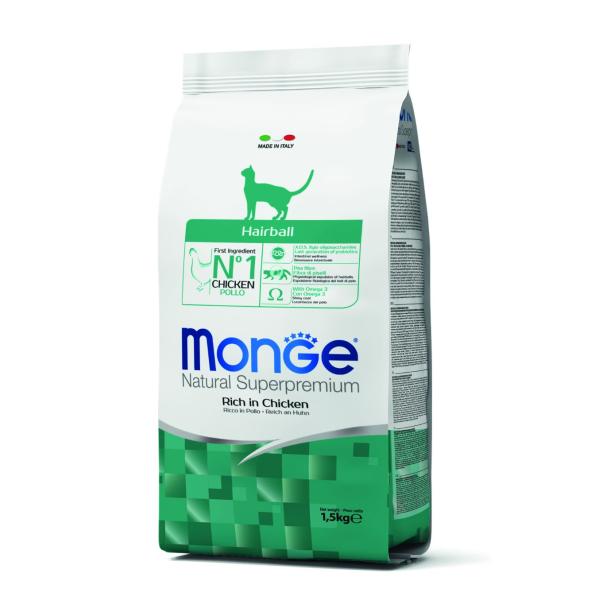 MONGE - CROQUETTE CHAT HAIRBALL AU POULET