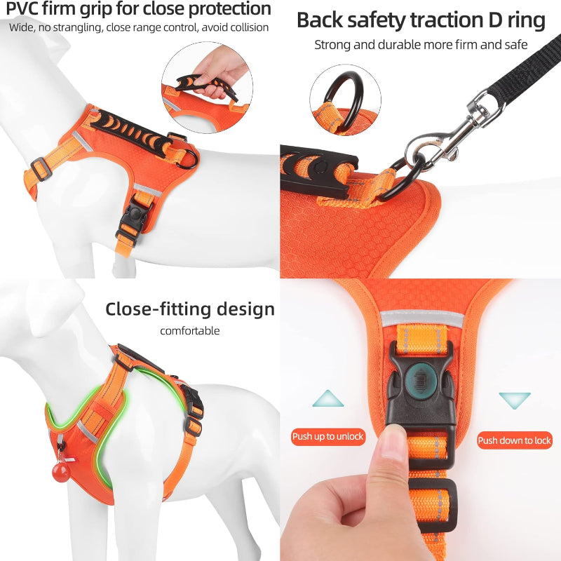 HARNAIS POUR CHIEN EN ROUGE