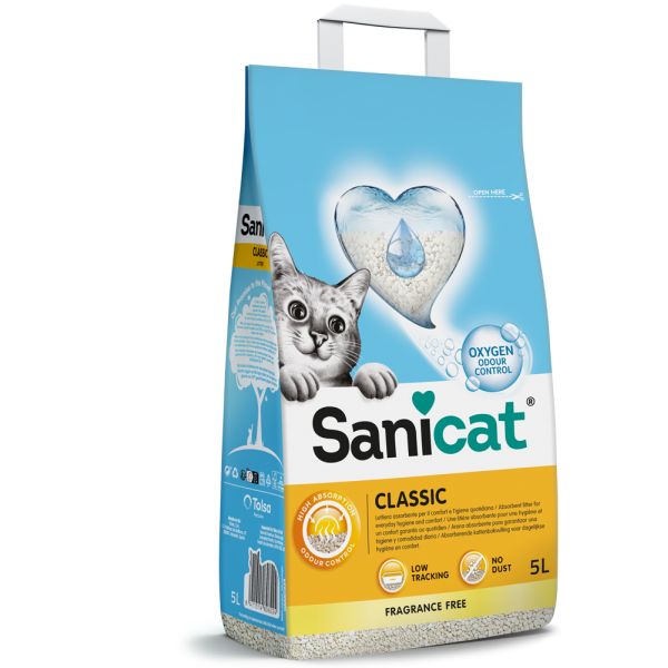 SANICAT - LITIERE CLASSIC OXYGEN 5 L – Zanimax.tn