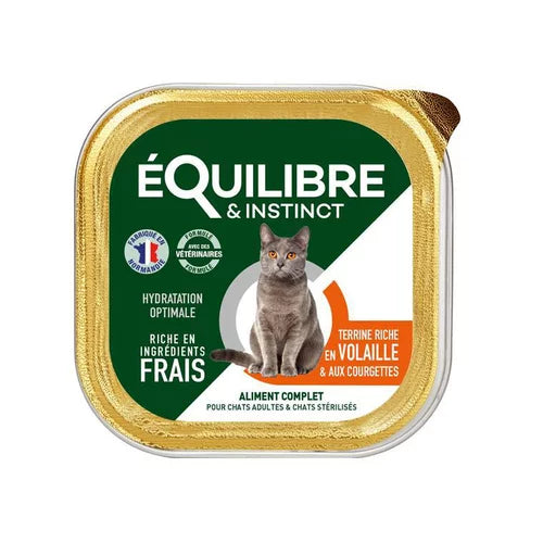 EQUILIBRE BARQUETTE PATE POUR CHAT 85GR