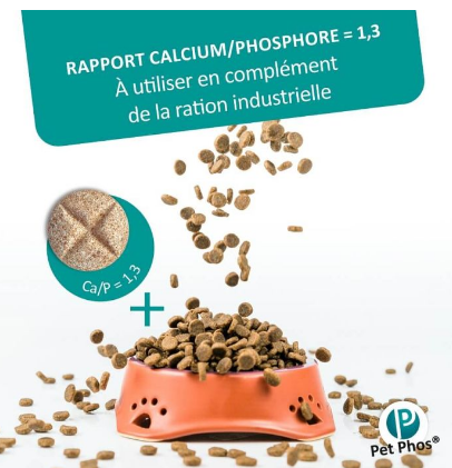 PETPHOS - CROISSANCE  Ca/P : 1,3 - 100 COMPRIMÉS