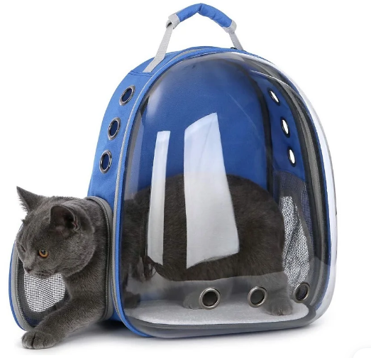 SAC À DOS POUR MINI CHIEN ET CHATS IMPERMÉABLE BLEU T