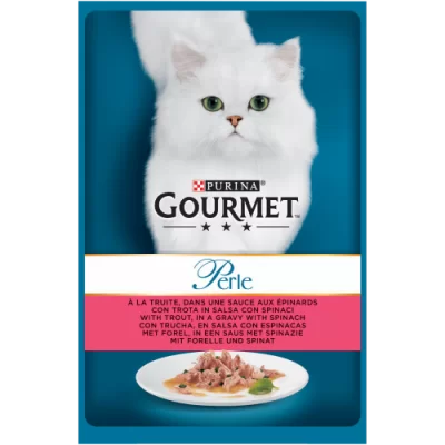 GOURMET PERLE - POCHON POUR CHAT ADULTE 85 GR