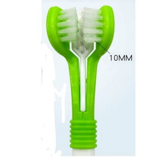 BEEZTEES - BROSSE A DENTS DOUBLE CHIEN