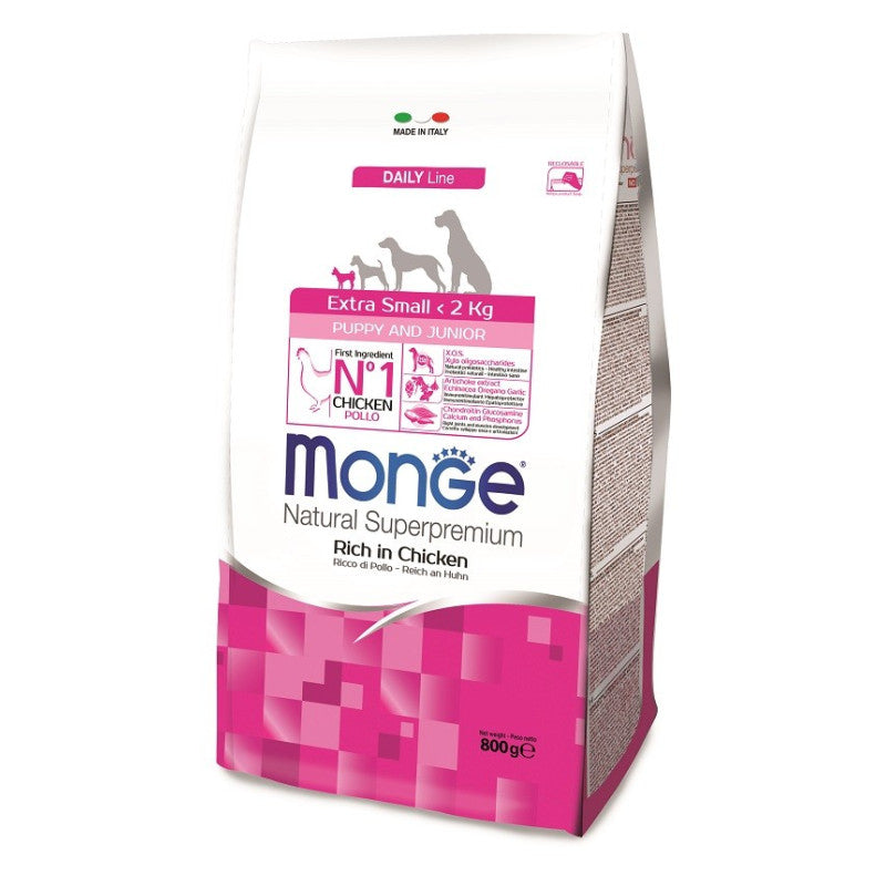 MONGE - CROQUETTE EXTRA SMALL PUPPY <2KG 800GR