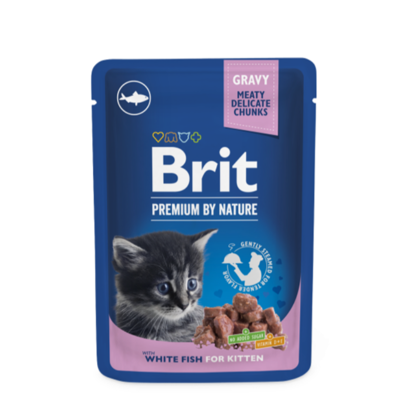 POCHON BRIT PREMIUM POUR CHATON 100G