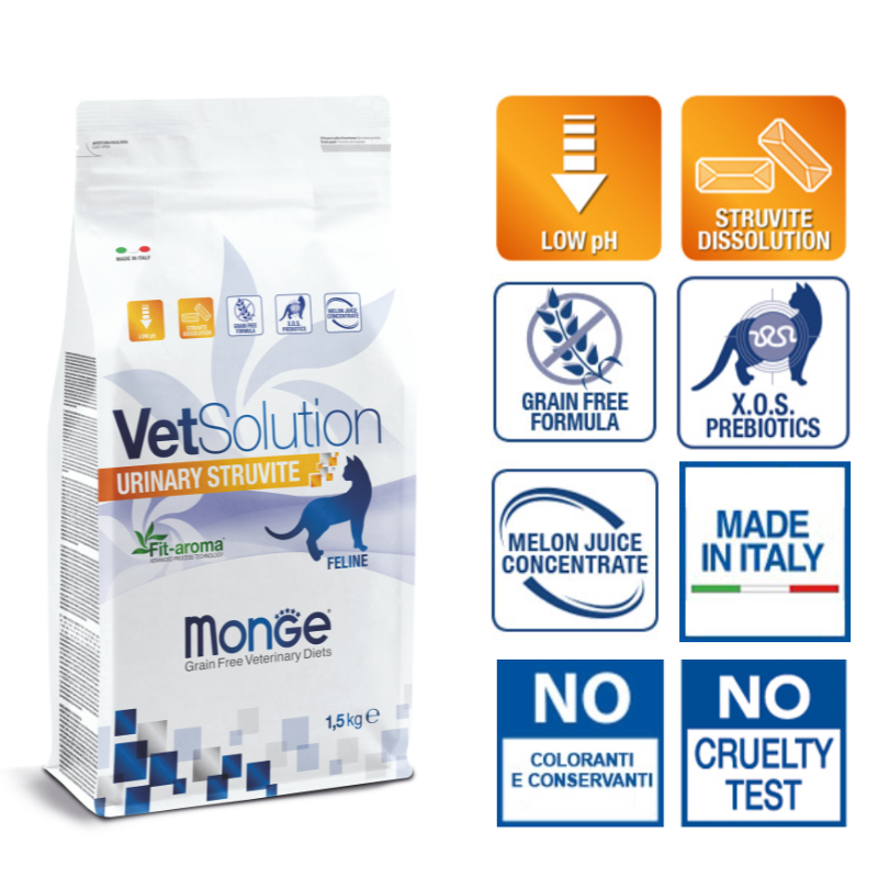 MONGE VET - CROQUETTES CHAT URINARY STRUVITE