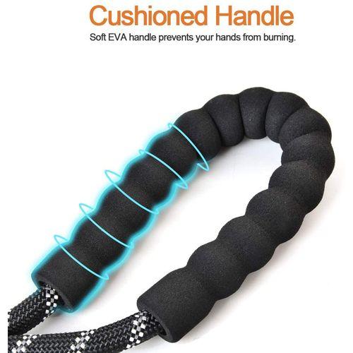 LAISSE POUR CHIEN EN NYLON RÉGLABLE SOLIDE - NOIR