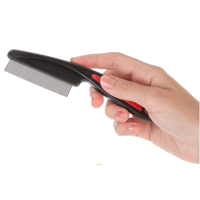 Peigne Small avec dents chromées pour chats et chiens
